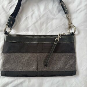 Coach Black Signature “C” Shoulder Bag